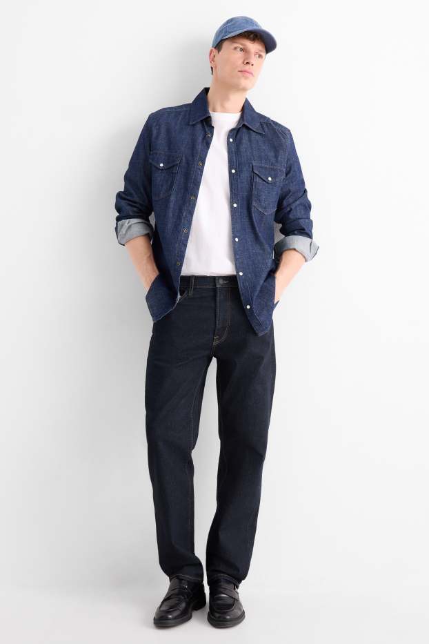Men - Regular jeans - denim-dark blue