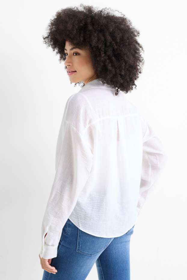 Dona - Brusa amb nus - blanc