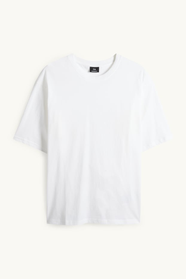 Hommes - T-shirt - Oversize - blanc