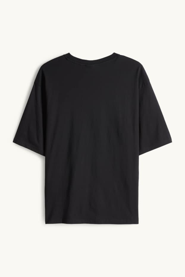 Hommes - T-shirt - Oversize - noir