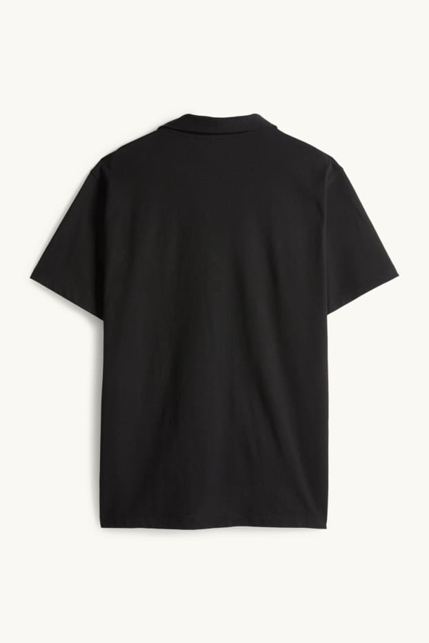 Herren - Poloshirt - Regular Fit - schwarz