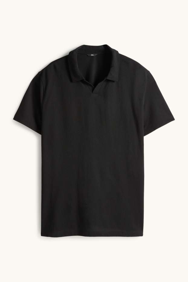 Herren - Poloshirt - Regular Fit - schwarz