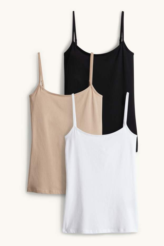 Femmes - Lot de 2 - caracos - blanc / noir