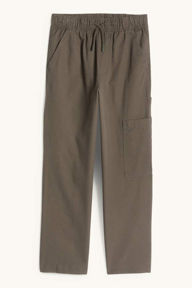 Children Boys - Trousers - khaki