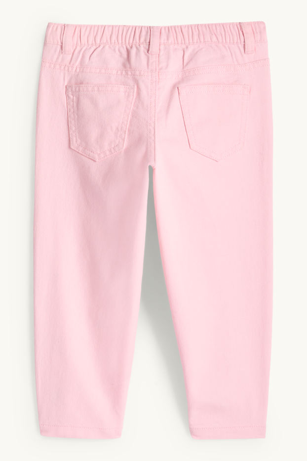 Kinderen: meisjes - Bloem - pantalon - roze