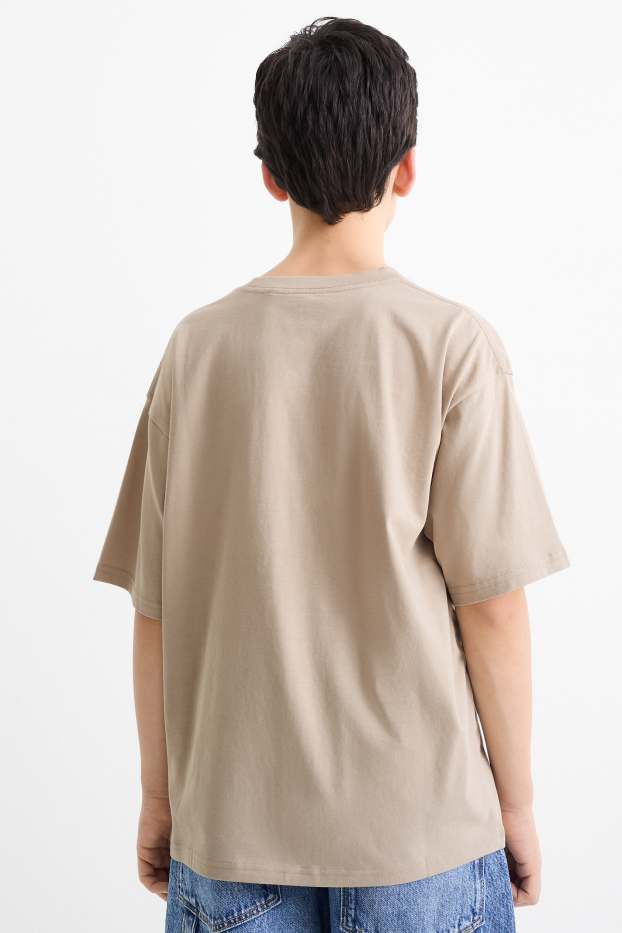 Children Boys - Looney Tunes - short sleeve T-shirt - beige