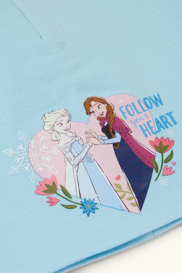 Dzieci dziewczynki - Kraina Lodu - czapka - jasnoniebieski