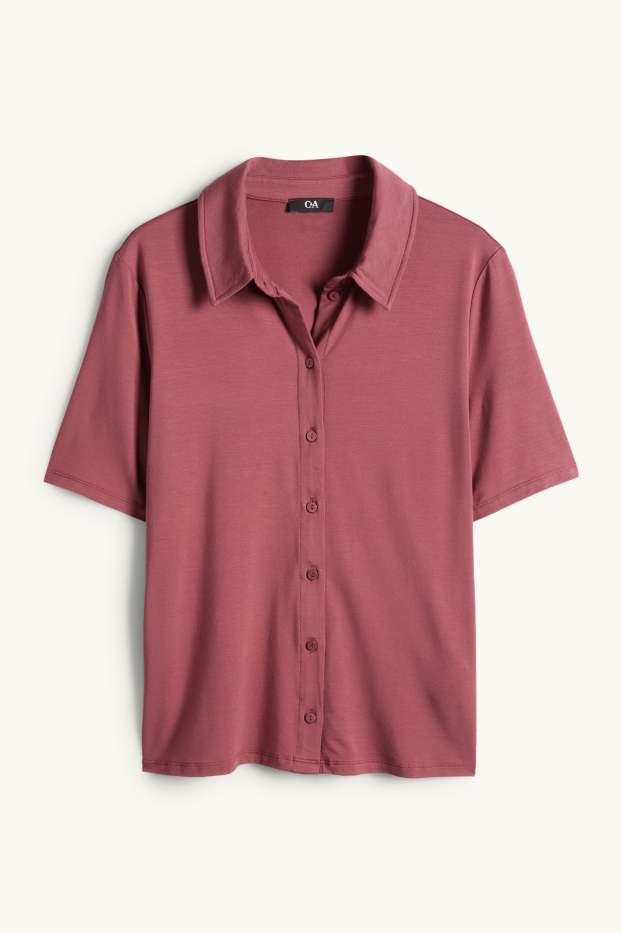 Dámské - Košilová halenka - bordeaux