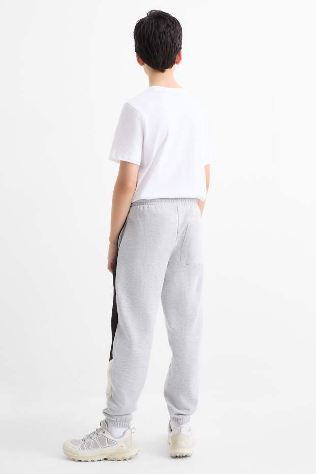 Enfants garçons - Pantalon de jogging - gris clair chiné