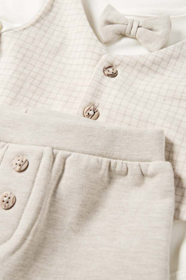 Bebeluși - băieți - Compleu bebeluși - 2 piese - crem