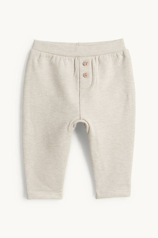 Bebeluși - băieți - Compleu bebeluși - 2 piese - crem