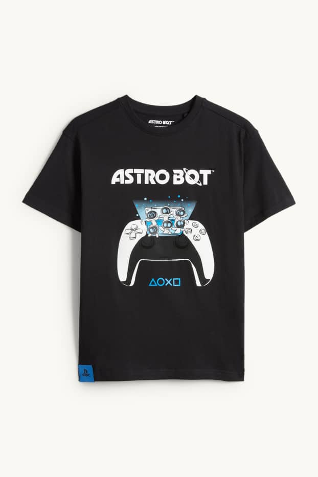 Enfants garçons - Astro Bot - T-shirt - noir