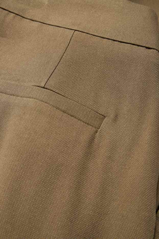 Dona - Pantalons de tela - high waist - tapered fit - caqui