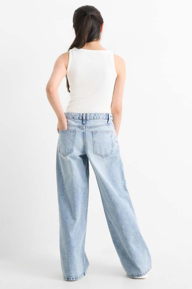 Bambine - Baggy jeans - jeans azzurro