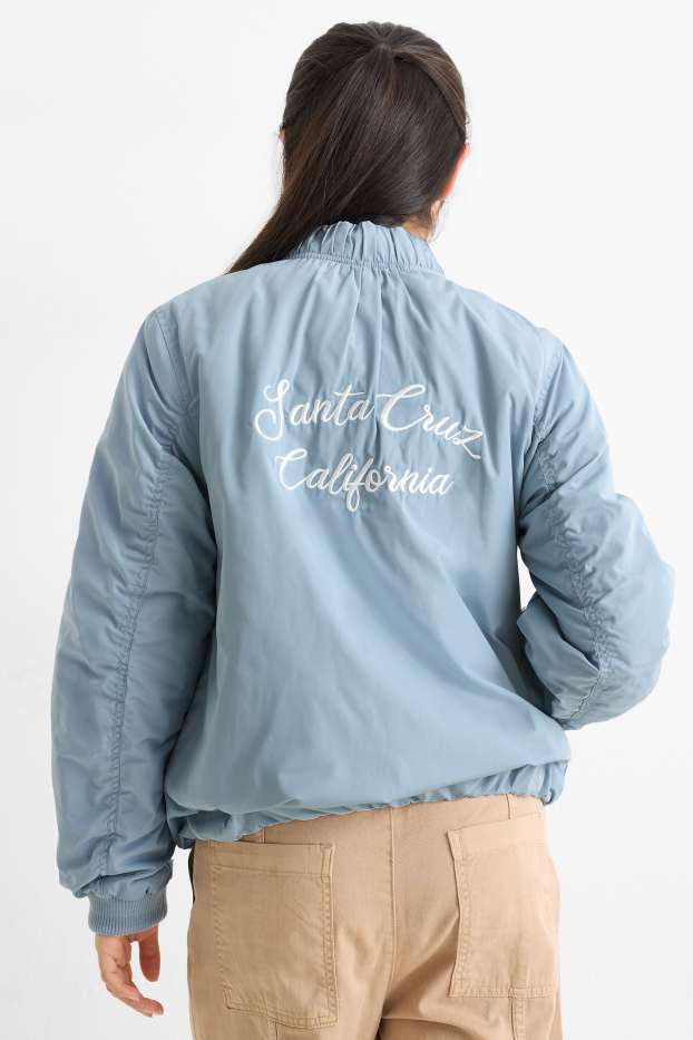 Děti - dívky - California - bomber - s výplní - světle modrá