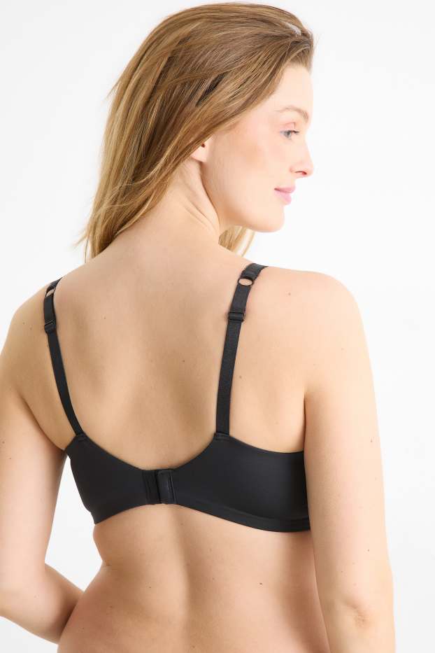 Donna - Reggiseno per allattamento senza ferretti - imbottito - nero