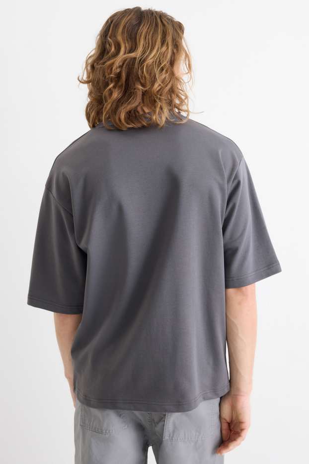 Herren - T-Shirt - Relaxed Fit - dunkelgrau