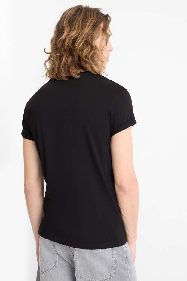 Hommes - T-shirt - slim fit - noir