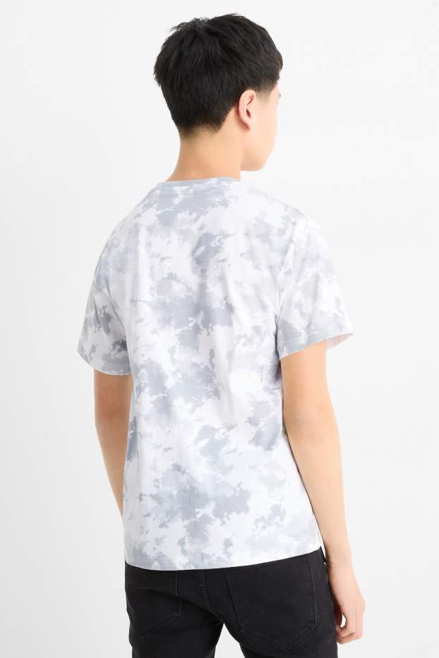 Children Boys - Pokémon - short sleeve T-shirt - patterned - white / gray