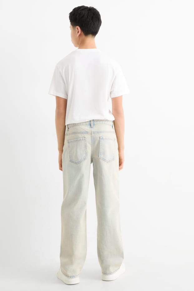 Kinder Jungen - Loose Jeans - helljeansgrau
