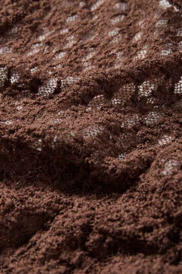 Dona - Vestit de blonda - marró