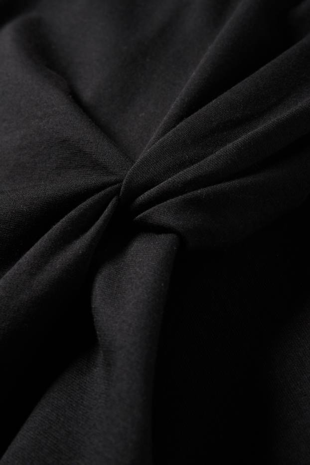 Damen - Fit & Flare Kleid - schwarz