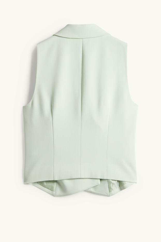 Mujer - Chaleco de oficina - entallado - verde menta