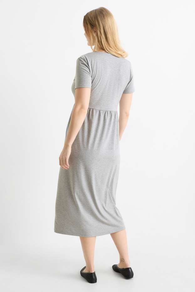 Femmes - Robe d’allaitement - gris clair