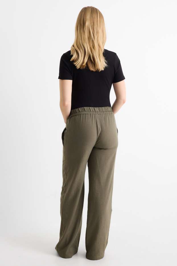 Women - Maternity trousers - green