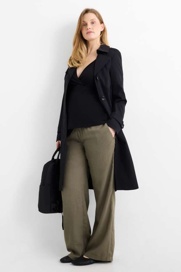 Women - Maternity trousers - green