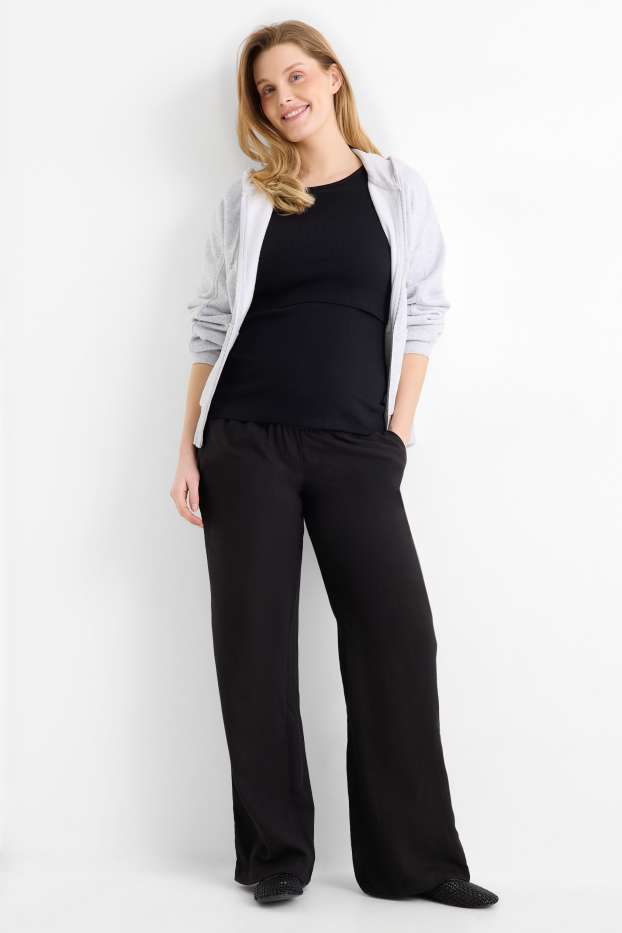 Women - Maternity trousers - black