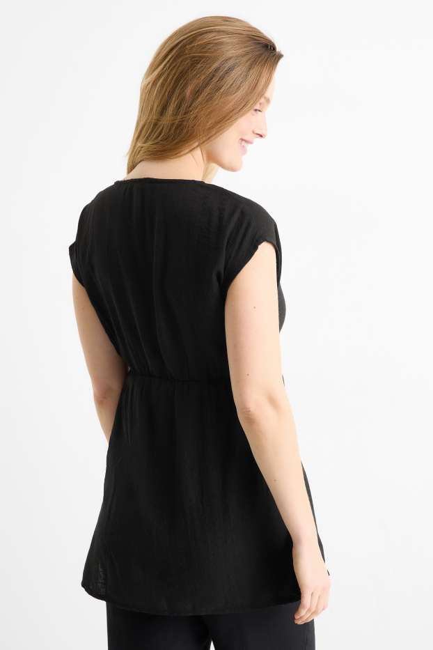 Women - Nursing blouse - black