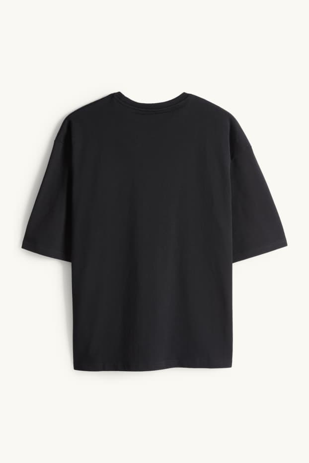 Kobiety - T-shirt - oversize - czarny