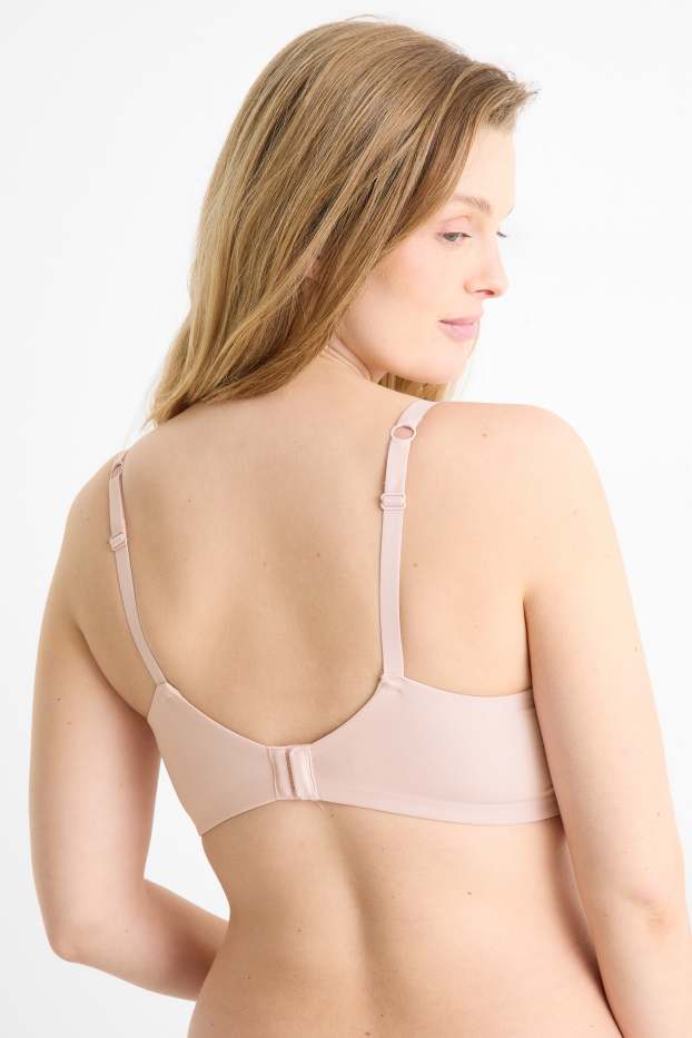 Women - Non-wired nursing bra - padded - rose