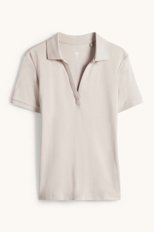 Femmes - Polo - regular fit - gris