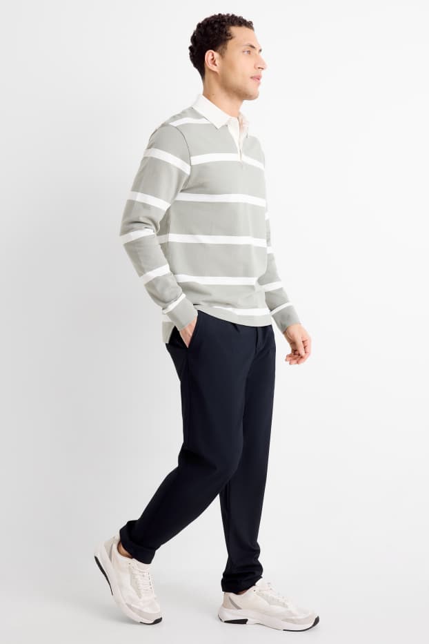 Heren - Chino - tapered fit - donkerblauw