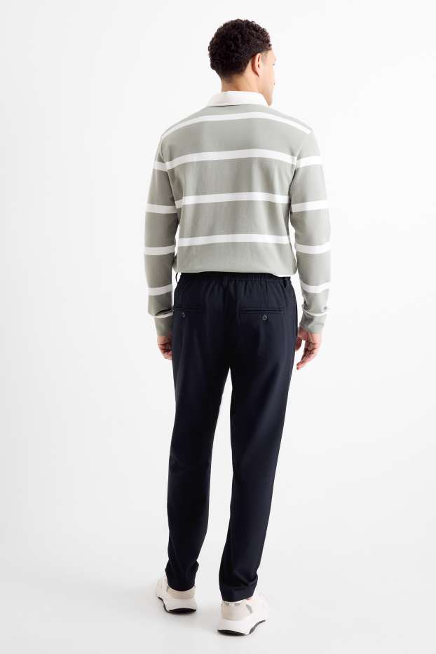 Heren - Chino - tapered fit - donkerblauw