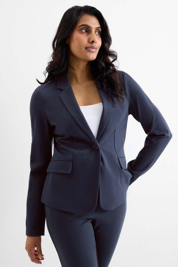 Damen - Business-Blazer - Regular Fit - dunkelblau