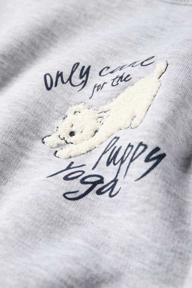 Damen - Oversized-Sweatshirt - hellgrau