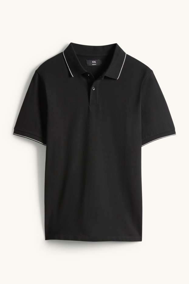 Home - Polo - slim fit - negre