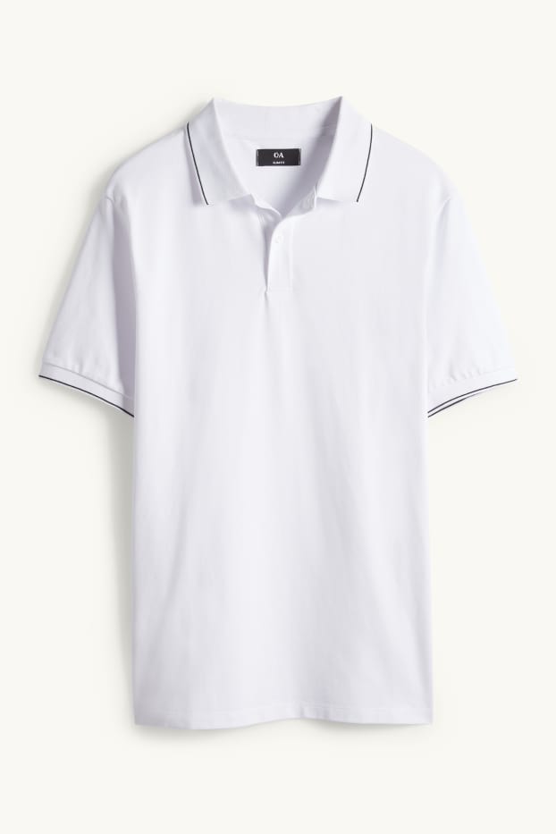 Home - Polo - slim fit - blanc