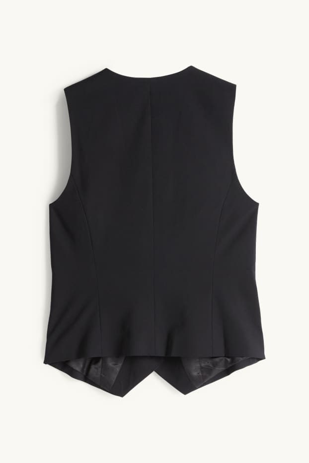 Damen - Business-Weste - Regular Fit - schwarz