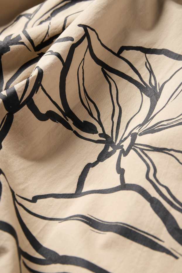 Femmes - Robe Fit & Flare - noir / beige