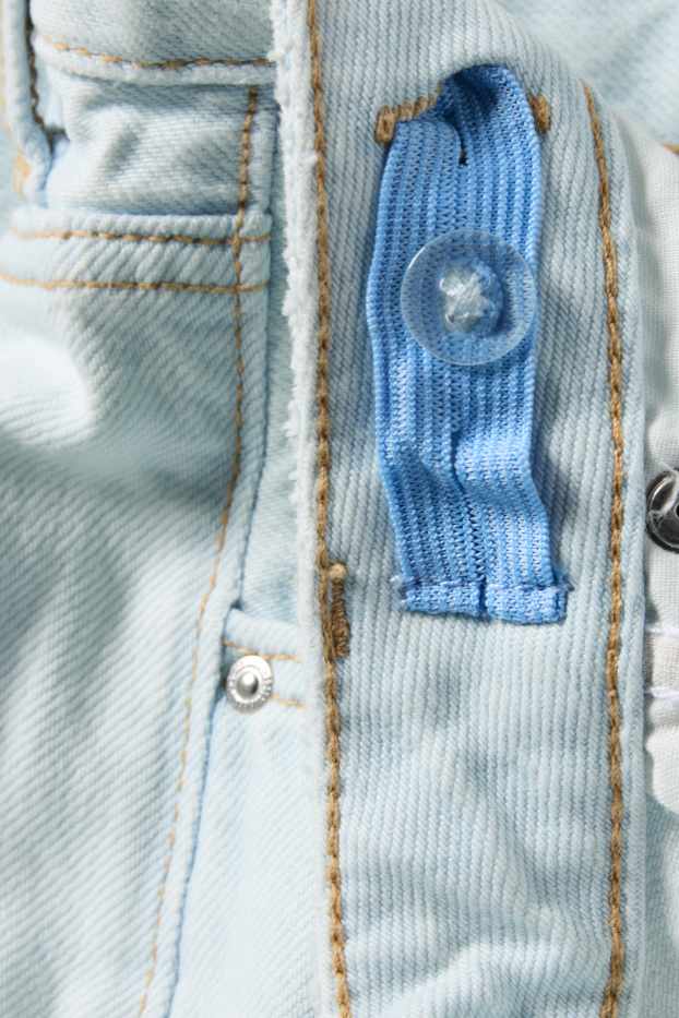 Copii - Fete - Wide leg jeans - albastru deschis