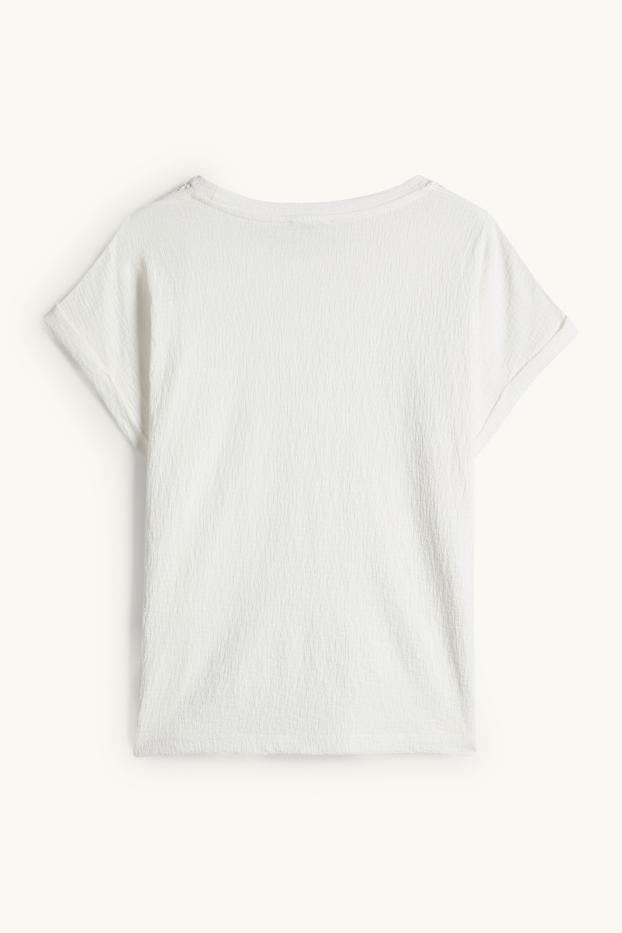 Femmes - T-shirt - regular fit - blanc