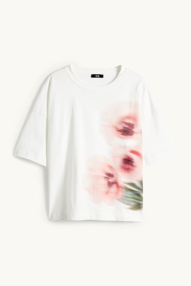 Dona - Samarreta de màniga curta - regular fit - blanc