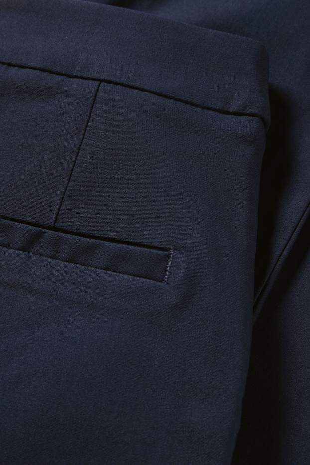 Femmes - Pantalon capri - mid waist - slim fit - bleu foncé