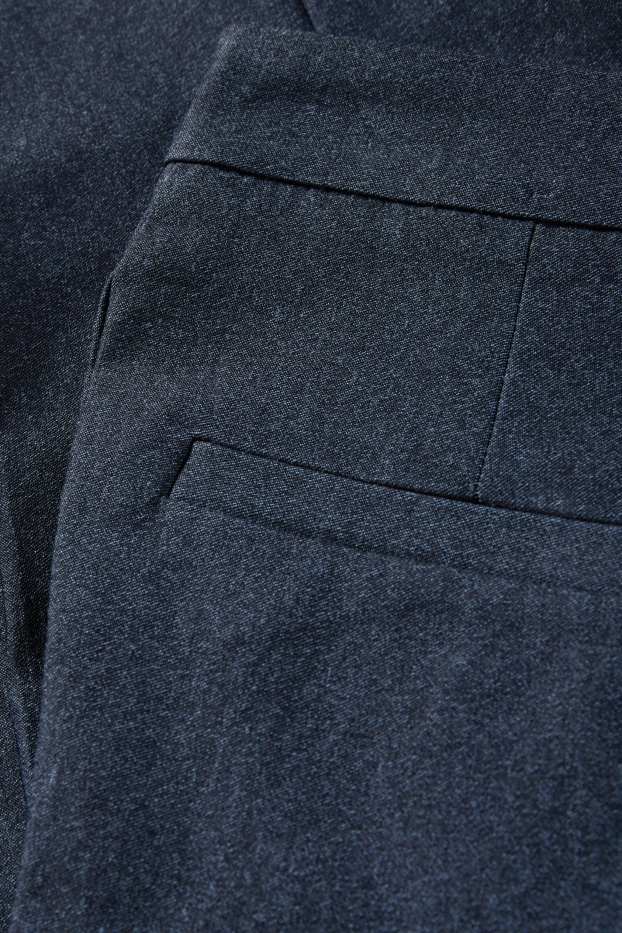 Femei - Pantaloni capri - talie medie - slim fit - albastru închis