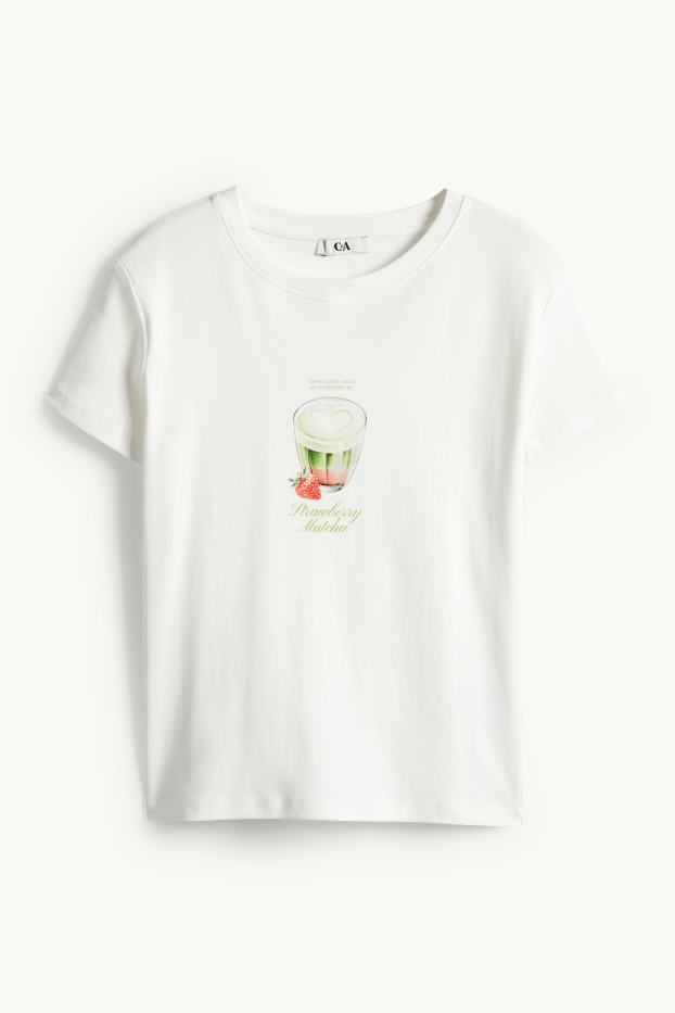 Femei - Tricou - slim fit - alb