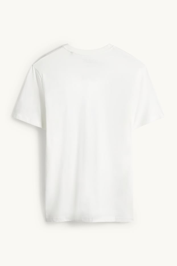 Hommes - T-shirt - regular fit - Peanuts - bleu / blanc